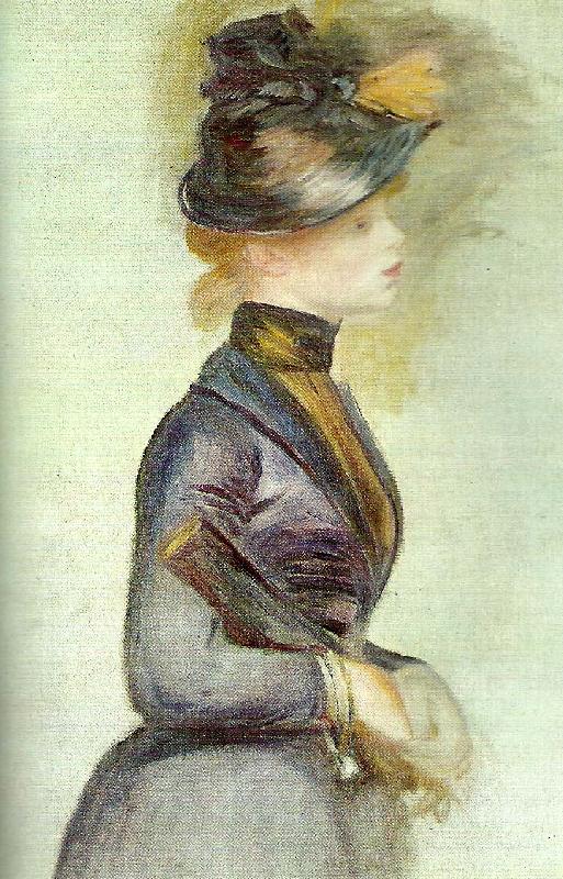 Pierre Renoir woman in blue oil painting image